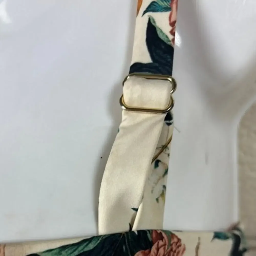 Beach Riot Floral Bikini Top size M